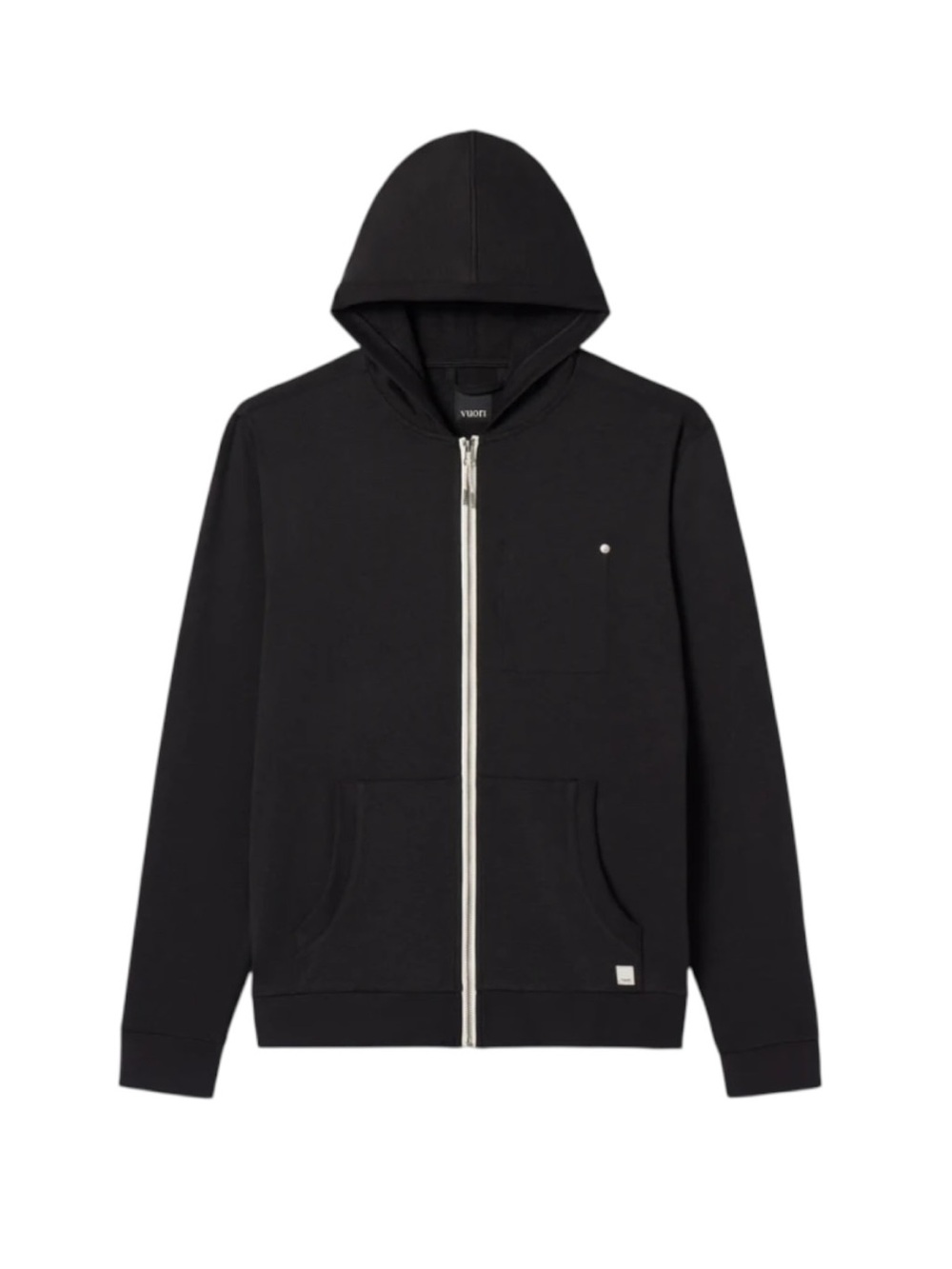 Vuori Coronado Hoodie Black Heather Full Zip DreamKnit Size XL - Picture 4 of 10